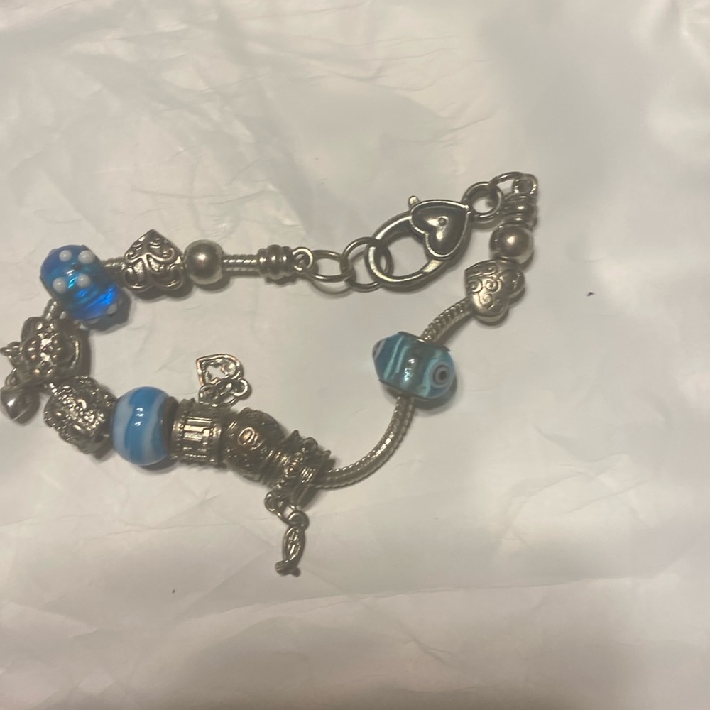 Blue Charm Bracelet